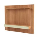 Ver imagem 4 de Painel Ripado para TV até 65 Polegadas 100% MDF 223CMX183CM 2 Gavetas Pradel Móveis Marrom