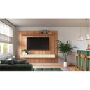Ver imagem 2 de Painel Ripado para TV até 65 Polegadas 100% MDF 223CMX183CM 2 Gavetas Pradel Móveis Marrom