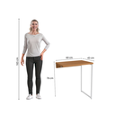 Ver imagem 7 de Mesa de Apoio Lateral para Mesa Kappesberg Crome Industrial de Metal 60cm Canela/Branco Brilho
