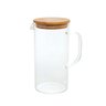 Jarra Vidro Boro C- Tampa Bambu 1,3 L Mimo Style Vd22365 - 1