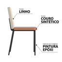 Ver imagem 7 de Conjunto Sala de Jantar Mesa Aço com 4 Cadeiras Werk Yescasa