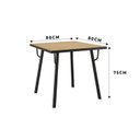 Ver imagem 3 de Conjunto Sala de Jantar Mesa Aço com 4 Cadeiras Werk Yescasa
