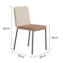 Ver imagem 4 de Conjunto Sala de Jantar Mesa Aço com 4 Cadeiras Werk Yescasa