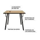Ver imagem 5 de Conjunto Sala de Jantar Mesa Aço com 4 Cadeiras Werk Yescasa