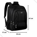 Ver imagem 5 de Mochila Reforçada Multifuncional Grande Executiva Notebook:preto