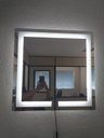 Ver mais imagens de Espelho quadrado jateado iluminado com led frio 60x60cm TOUCH