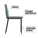 Ver imagem 6 de Conjunto Sala de Jantar Orbit 80x80cm Tampo MDP com 4 Cadeiras Werk Yescasa