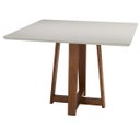Ver imagem 1 de Mesa de Jantar Delta Canto Reto Fastsofa14ast 1,10x1,10 Cinza Claro