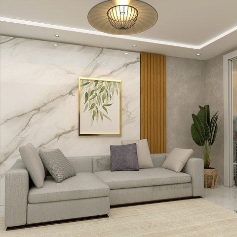 Painel Ripado Barra WPC MDF 250cmx49,6cm Gelius