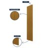 Painel Ripado em Barra 250x49,6cm (1,24m²) WPC Gelius Móveis 100% MDF - 6