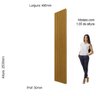 Painel Ripado em Barra 250x49,6cm (1,24m²) WPC Gelius Móveis 100% MDF - 5