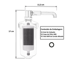 Ver imagem 5 de Copo Filtro ABS Cromo P/ Torneira Universal Refil Filtrante:Cromado