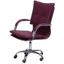 Ver imagem 2 de Cadeira De Escritório com Base Cromada Prizi Garden - Roxa