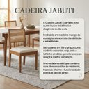 Ver imagem 5 de Kit 4 Cadeiras Estilo Contemporâneo Jabuti Madeira Maciça Encosto em Tela e Assento em Linho - Creme