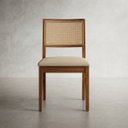 Ver imagem 2 de Kit 4 Cadeiras Estilo Contemporâneo Jabuti Madeira Maciça Encosto em Tela e Assento em Linho - Creme
