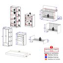 Ver imagem 4 de Quarto de Bebê Completo com Berço 3 em 1 e Colchão Incluso Confete Multimóveis MP4916 Madeirado/