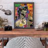 Quadro Decorativo Arte Exclusiva Estátua Grafite Pop Bitcoin - 6