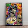 Quadro Decorativo Arte Exclusiva Estátua Grafite Pop Bitcoin - 2