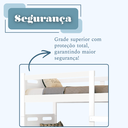 Ver mais imagens de Beliche Solteiro com 02 Colchões Grade Reforçada Completa