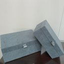 Ver imagem 5 de Jogo 2 Peças Caixa Decorativa de Sintético Cinza 12.0x20.0x30.0cm Organizadora