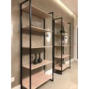 Ver imagem 4 de Estante Alta 5 Prateleiras Martinucci Iron IREA0818CBCBP Home Office Barrique