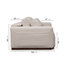 Sofá Essence Retrátil 4 Lugares 240cm CabeCasa MadeiraMadeira - 6