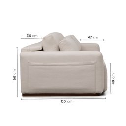 Sofá Essence Retrátil 2 Lugares 180cm CabeCasa MadeiraOriginals - 6 Sofá Essence Retrátil 2 Lugares 180cm CabeCasa MadeiraOriginals - 6