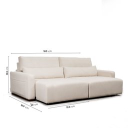 Sofá Essence Retrátil 2 Lugares 180cm CabeCasa MadeiraOriginals - 5 Sofá Essence Retrátil 2 Lugares 180cm CabeCasa MadeiraOriginals - 5