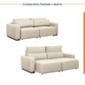 Sofá Essence Retrátil 3 Lugares 200cm CabeCasa MadeiraMadeira - 10