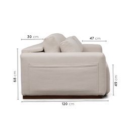 Sofá Essence Retrátil 3 Lugares 200cm CabeCasa MadeiraMadeira - 6