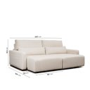 Ver imagem 4 de Sofá Essence Retrátil 3 Lugares 200cm CabeCasa MadeiraOriginals