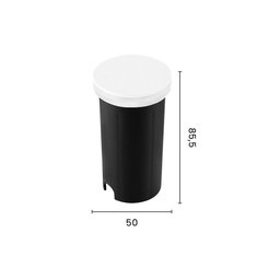 Balizador Astraled Wezen Redondo de Embutir 1w 3000k Branco - 2
