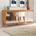 Ver imagem 1 de Buffet Aparador 4 Portas Espelhado MDF/MDP Mel 156cm Armani Bege
