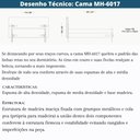 Ver imagem 6 de Cama de Casal Mh-6017 Herval Estofado Casal Colchão 138 Cm Madeira Maciça Off White Detalhe Marrom