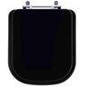 Assento Sanitário Poliester Living Preto para Vaso Deca - 1