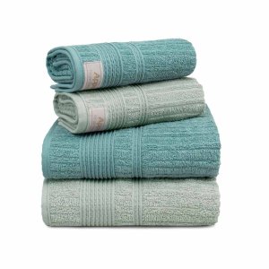 Jogo de Toalha de Banho Sonata 100% Algodão 4 Peças Fio Penteado Gramatura 400