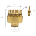 Ver imagem 2 de Bico Multijatos Direcionáveis para Fontes Chafarizes e Lagos com Entrada Rosca de 1 1/2"