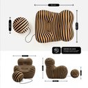 Ver imagem 6 de Poltrona Vortex com Puff Listrada Design Orgânico Statement Compacto na Caixa - King House