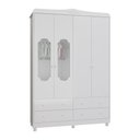 Ver imagem 4 de Quarto de Bebê com Guarda-roupa Janelado e Berço 100% MDF Mateo Provençal Espresso Móveis