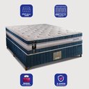 Ver imagem 3 de Cama Box Casal Colchão + Box 138x188x70 com Molas Ensacadas Robust 220 Azul Cama Inbox