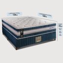 Ver imagem 2 de Cama Box Casal Colchão + Box 138x188x70 com Molas Ensacadas Robust 220 Azul Cama Inbox
