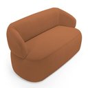 Ver imagem 5 de Sofá Orgânico 02 Lugares Living Glee 140cm Bouclê Terracota - Abmaza