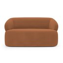Ver imagem 6 de Sofá Orgânico 02 Lugares Living Glee 140cm Bouclê Terracota - Abmaza