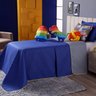 Kit Colcha Solteiro 6 Peças Pop It Azul Dupla Face com Almofadas Dourados - 7