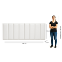 Ver imagem 3 de Cabeceira de Couro Legítimo Suspensa Cama Casal Evoa Yescasa