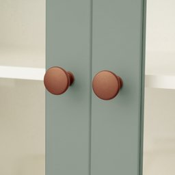 Armário Aéreo 2 Portas 135cm com Porta de Vidro Arizona CabeCasa MadeiraMadeira - 8
