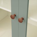 Ver imagem 7 de Armário Aéreo Planejado 2 Portas 135cm com Porta de Vidro Arizona CabeCasa MadeiraOriginals Verde/Branco/Menta