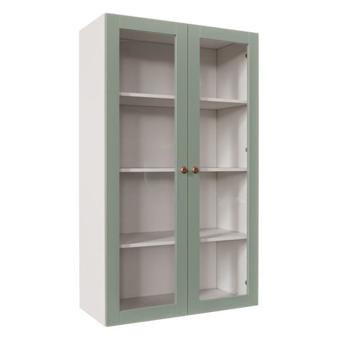 Armário Aéreo 2 Portas 135cm com Porta de Vidro Arizona CabeCasa MadeiraOriginals