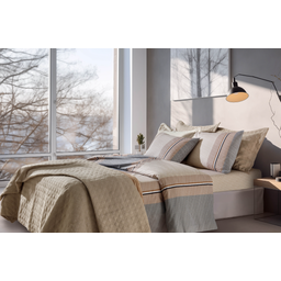 Jogo de Cama Casal King Cortex 200 Fios Bege - 1