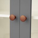 Ver mais imagens de Armário Aéreo Planejado 2 Portas 135cm com Porta de Vidro Arizona CabeCasa MadeiraOriginals Cinza/Branco